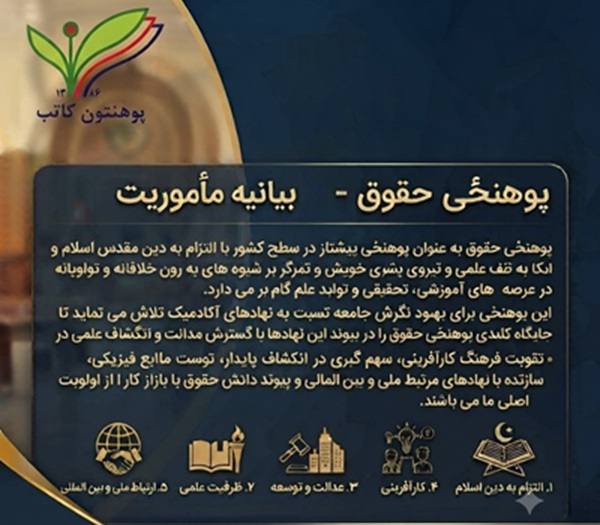 بیانیه مأموریت پوهنحی